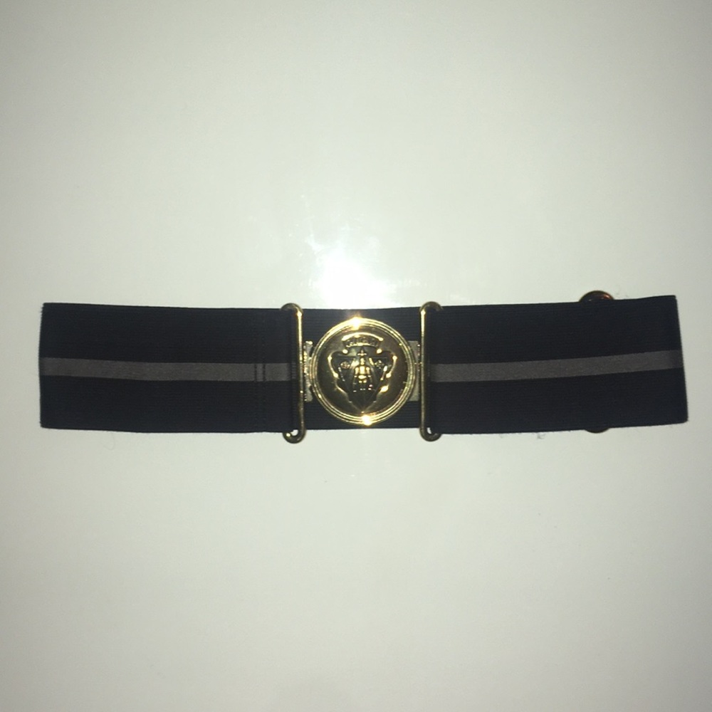 Vintage Gucci Gold Hardware Elastic Waist Belt